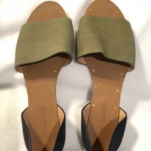 Madewell Shoes - Madewell Thea olive navy colorblock sandals Madewell Shoes - Madewell Thea olive navy colorblock sandals